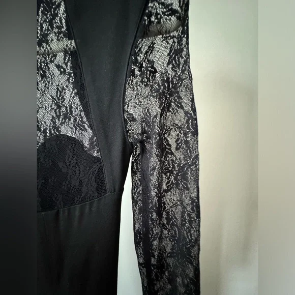 French Connection Black Lace Cocktail Dress - Picture 8 of 11